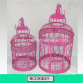 Top Selling Decoration Round Shinning Metal Bird Cage